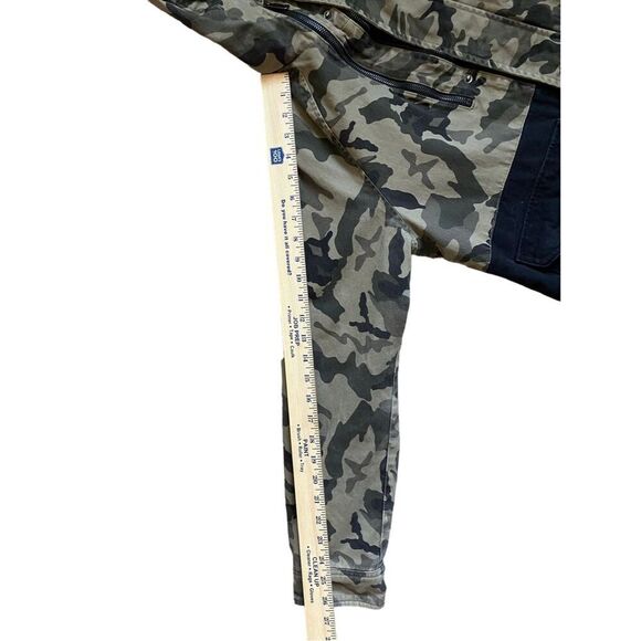 ZARA MAN Men's Camouflage Hooded Military Jacket Multicolor Zip Size S - Picture 10 of 16